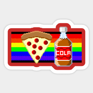 Pizza And Cola Sticker